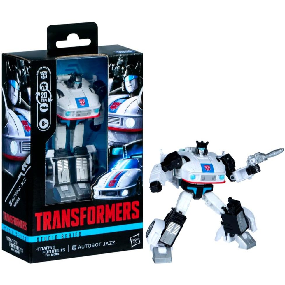 Transformers Toys Studio Series Deluxe Class Transformers: The Movie Autobot Jazz, 4.5-inch Converti