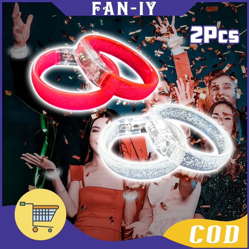 Isi2 Gelang Akrilik Lampu Led Gelang Led Acrylic Wristband Gelang Led Konser Karnaval
