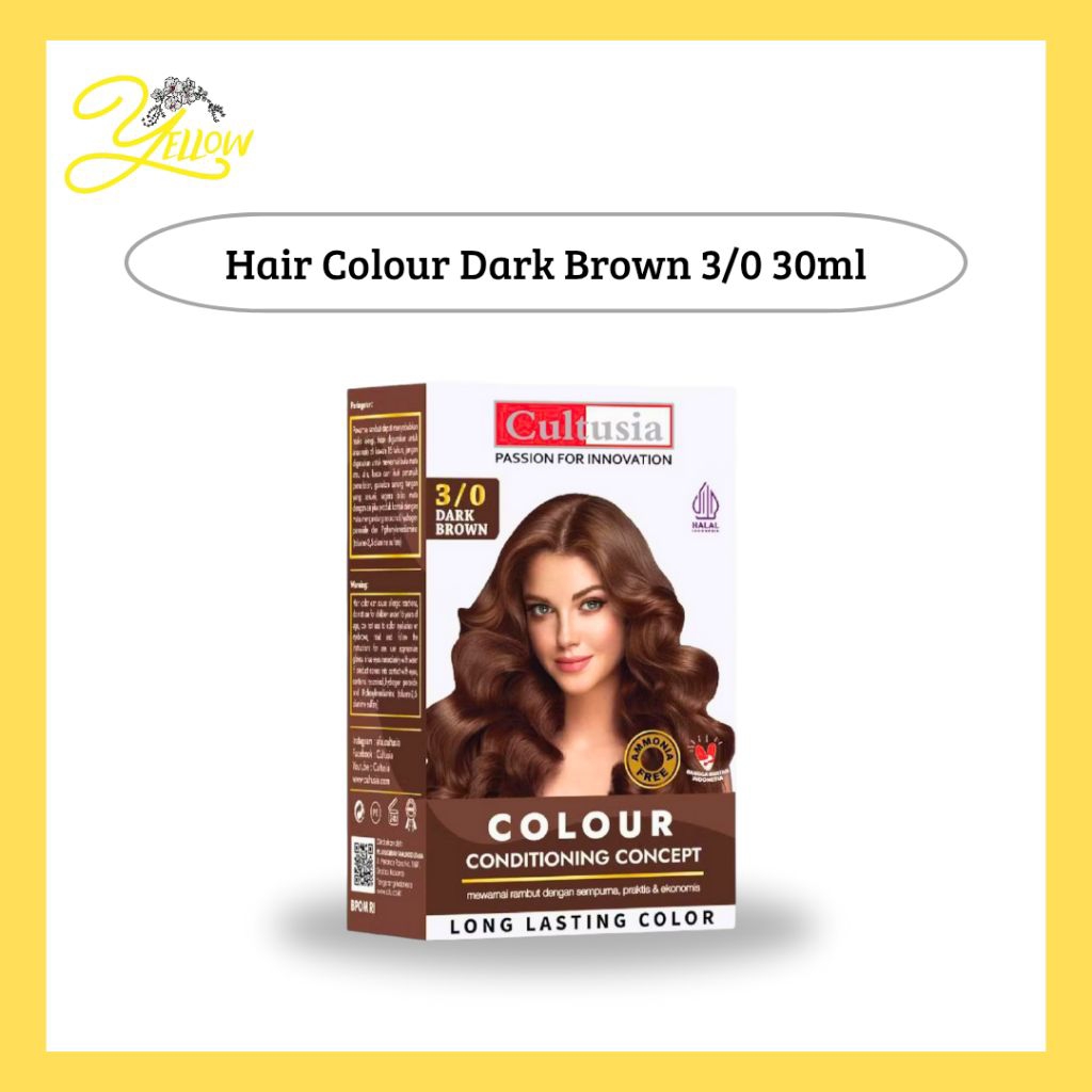 Cultusia Hair Colour Dark Brown 30 ml