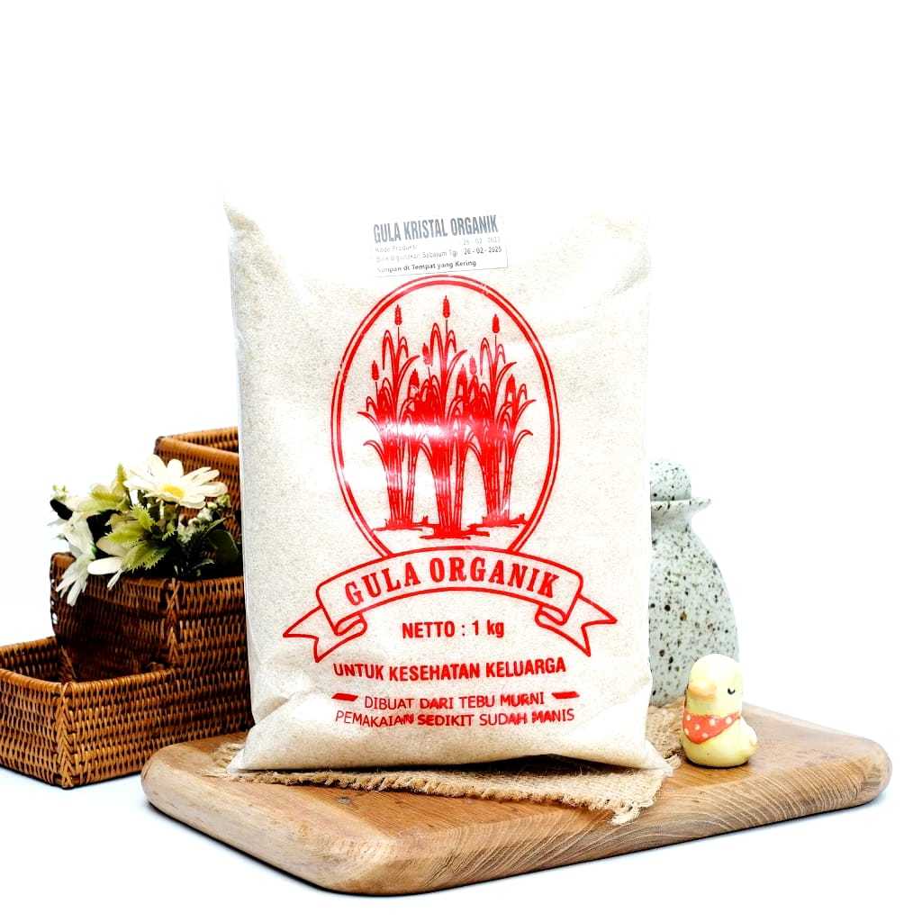 

Gula Tebu Organik 1KG / Raw Cane Sugar / Gula Pasir KTNA 1kg