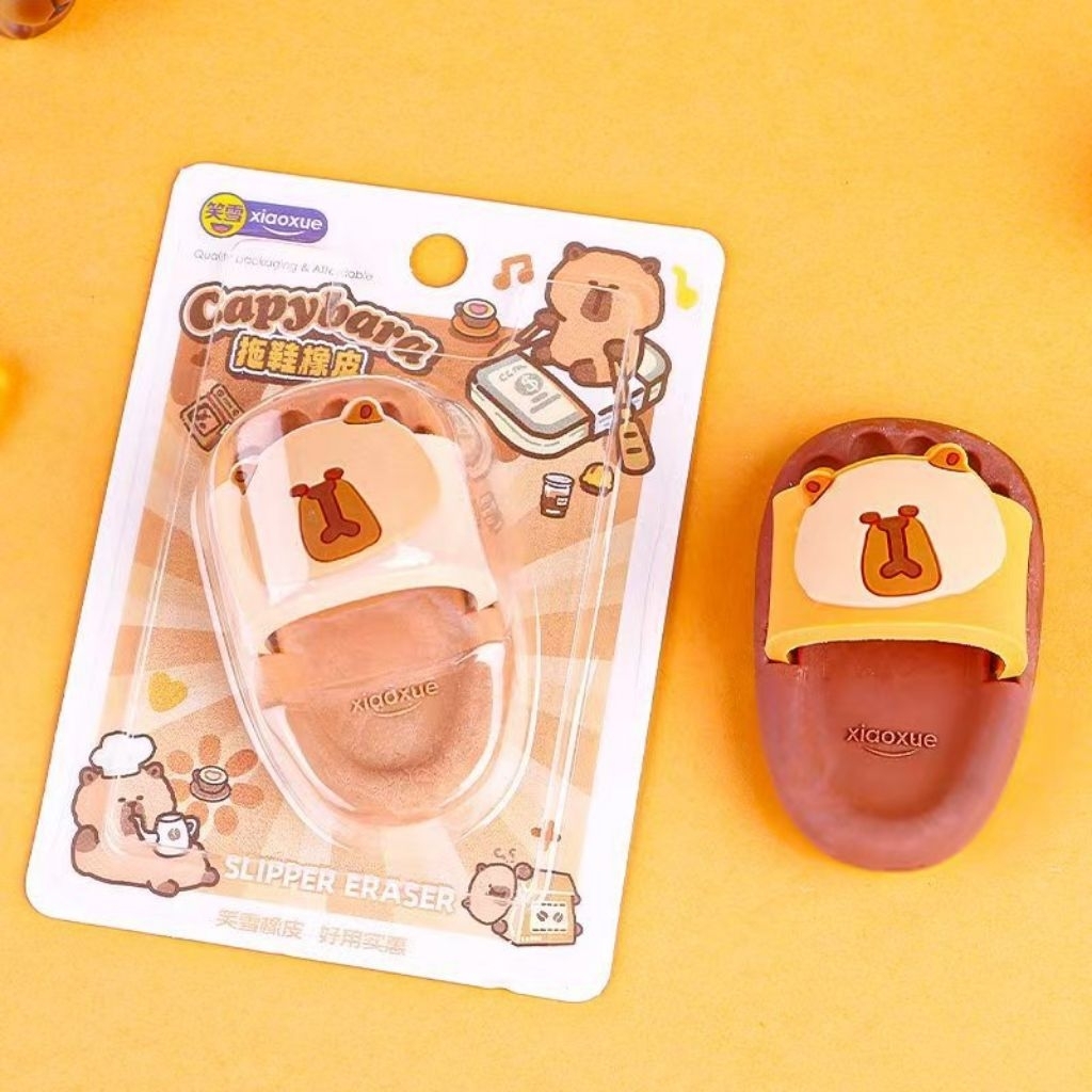 

(PF017) 1PCS Capybara Cute Sandal Eraser / Penghapus Pensil / Eraser Pensil / Penghapus lucu / Penghapus gambar / Cute Eraser Stationary / Stip Setip Hapus