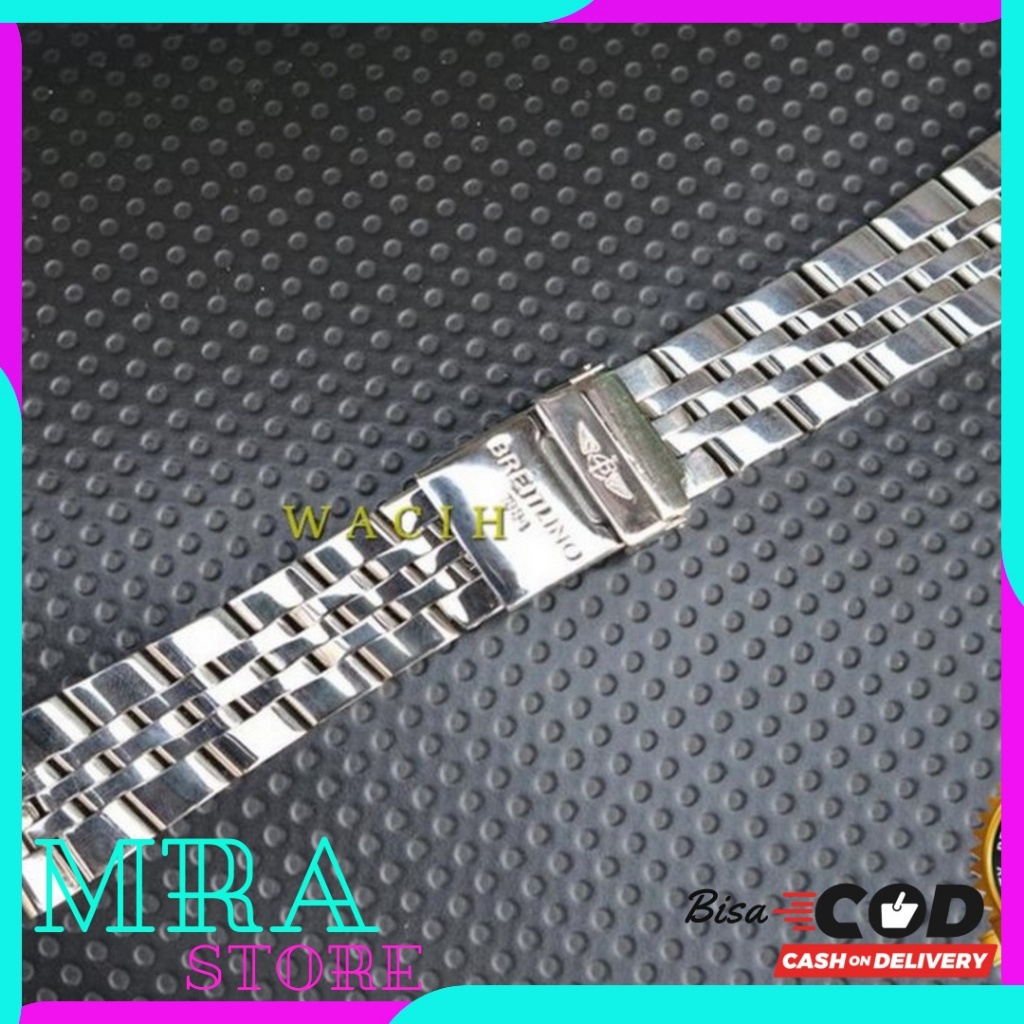 TALI JAM TANGAN RANTAI BREITLING 1884 STAINLLES 24MM