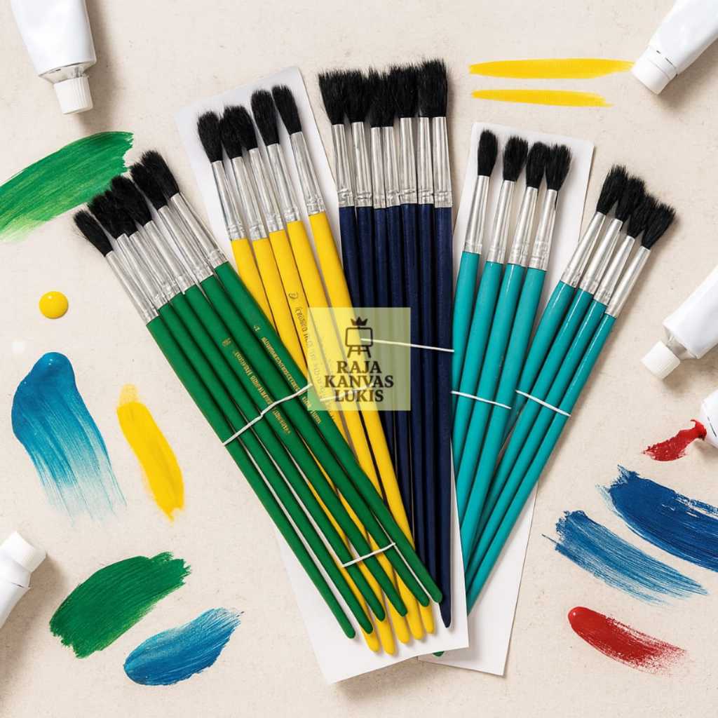 

Kuas Lukis Bulu Hitam no.1-12 satuan