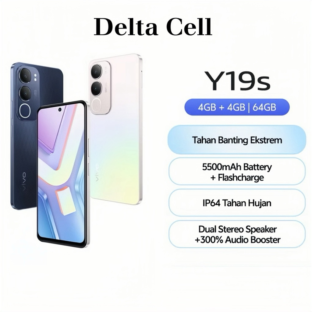 Hp Vivo Y19s ram 4/64, garansi resmi