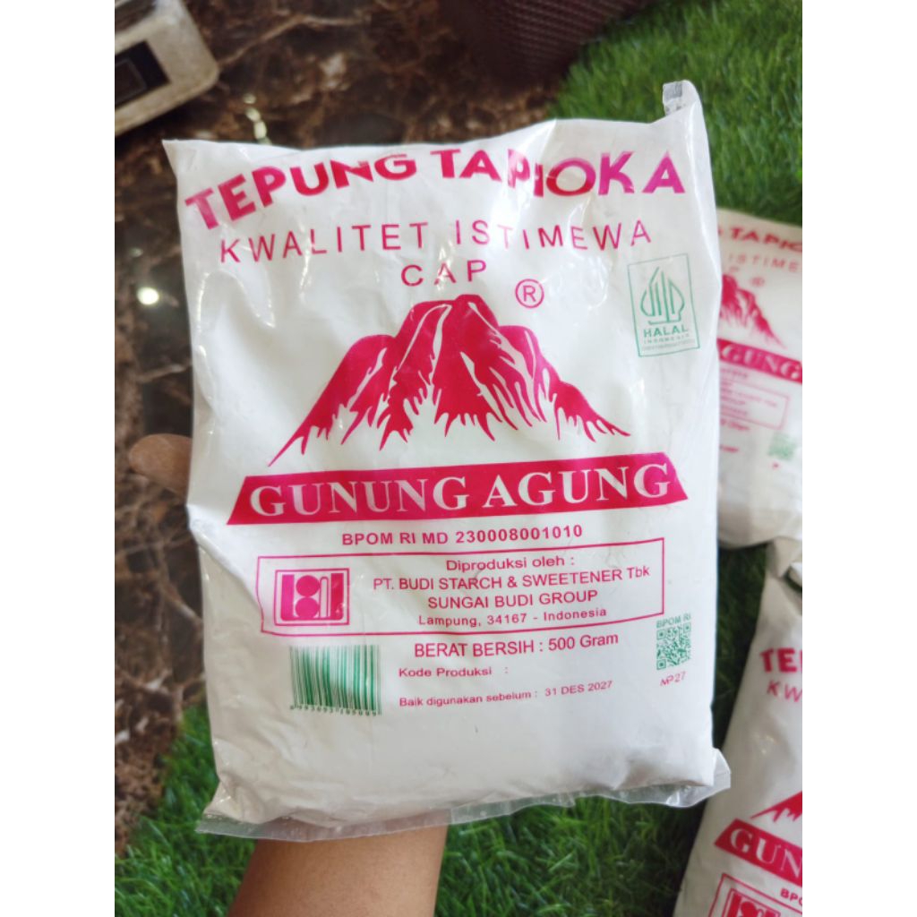 

TEPUNG TAPIOKA | TEPUNG KANJI | KEMASAN 500 GR