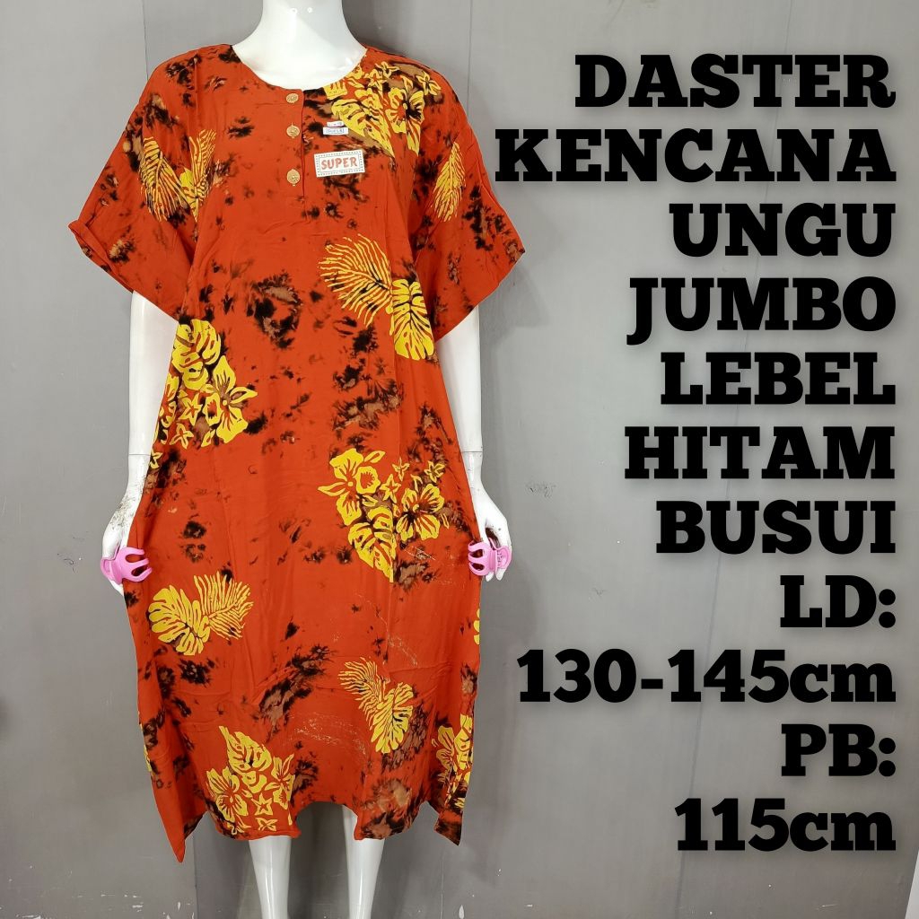 (MJ2)DASTER KENCANA UNGU JUMBO LD:130-145  PB:115 LEBEL HITAM BUSUI