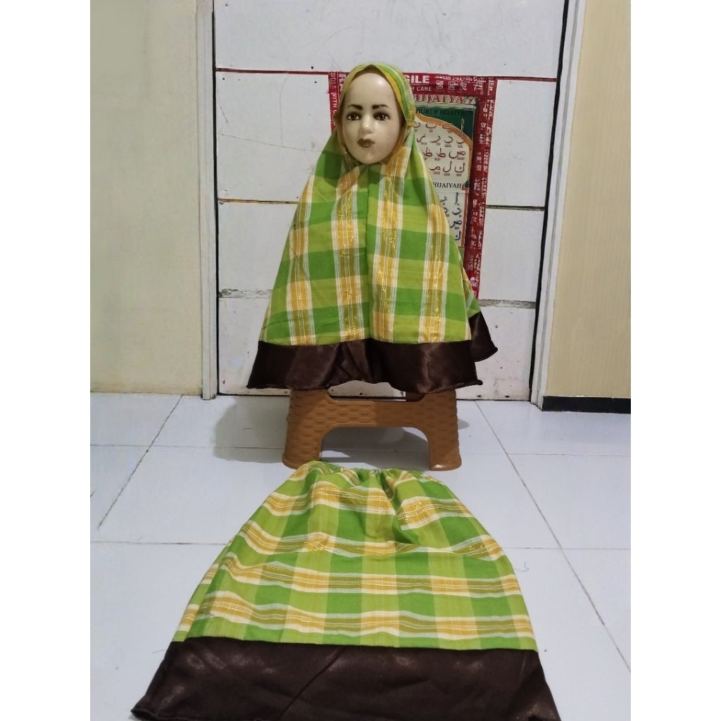mukenah motif leja buton