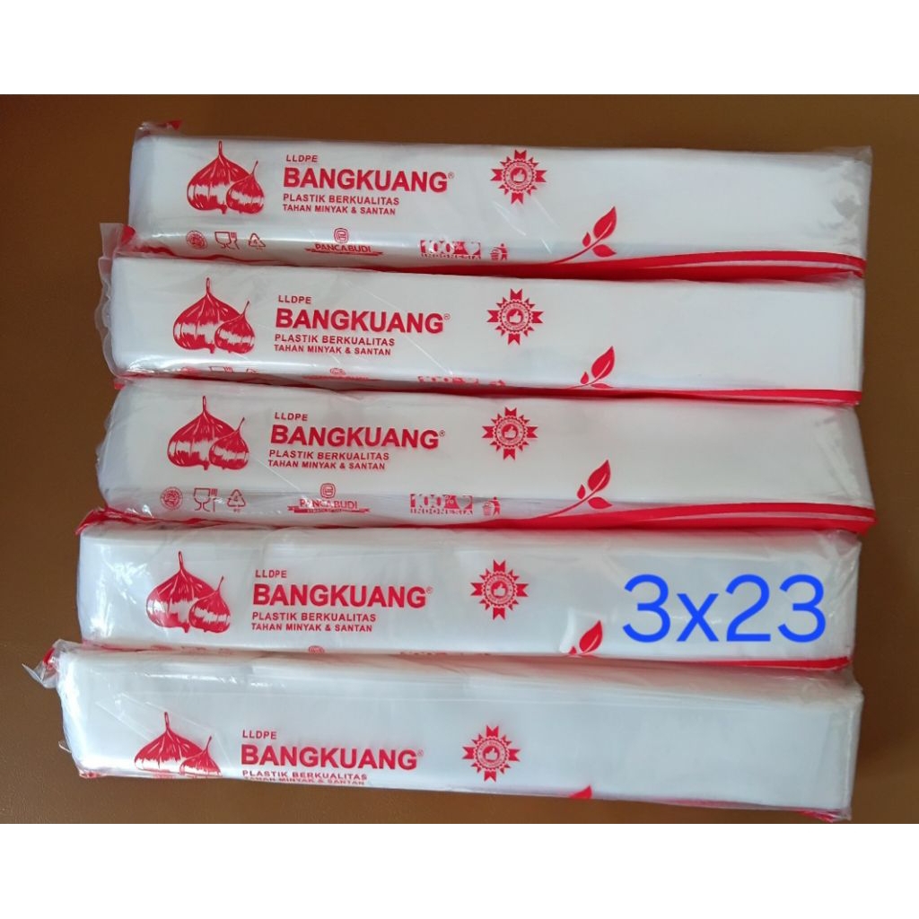 

plastik es mambo .(BANGKUANG).ukuran 3x23 .berat +- 1 kg (+- 1000 gram)
