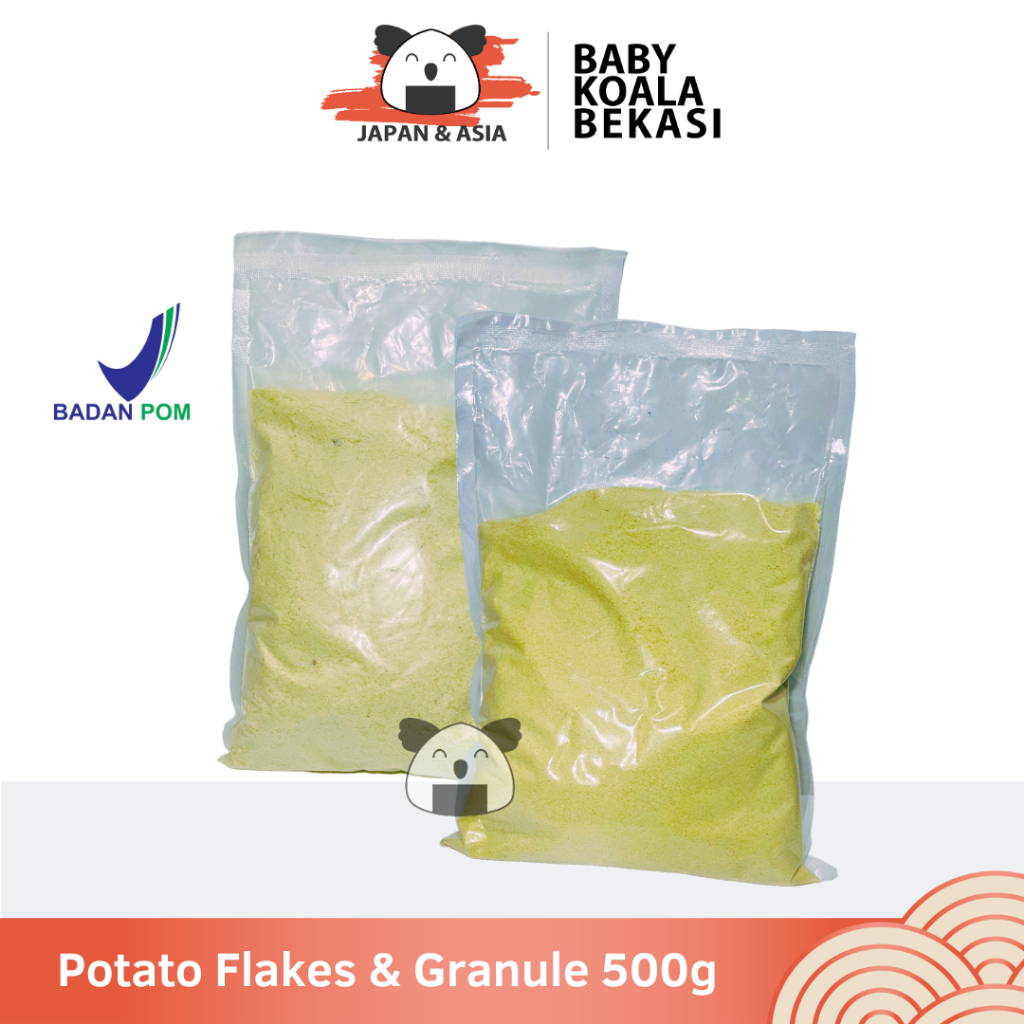 

POTATO FLAKES & GRANULE Dehydrated Tepung Kentang 500 g │ for Mashed Potato Import -BKB