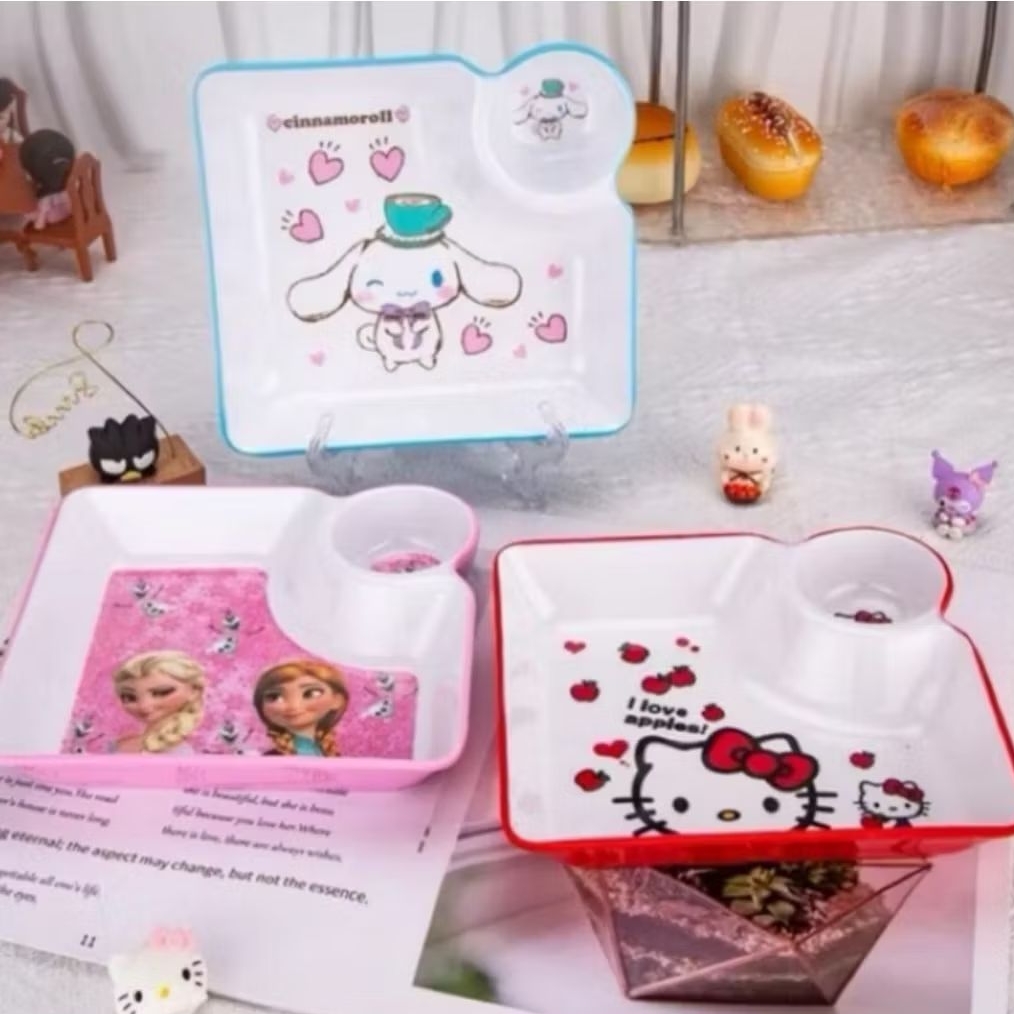 piring melamin karakter import thomas frozen