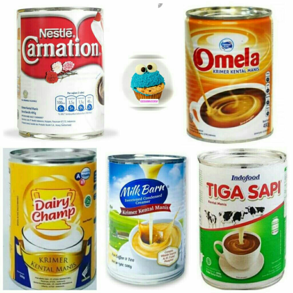 

SUSU KENTAL MANIS 480-500G (NESTLE CARNATION/ INDOFOOD IF TIGA SAPI/ OMELA KKM PLAIN/ DAIRY CHAMPION/ MILK BARN) CREAMER/ KREMER/ SKM