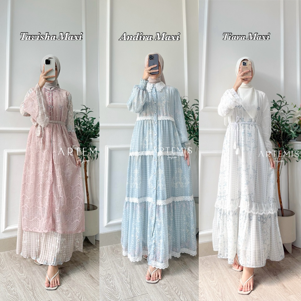 TERLARIS Artemis Fashion - TIARA // TAVISHA // ANDIRA P2 MAXI DRESS GAMIS CERUTY