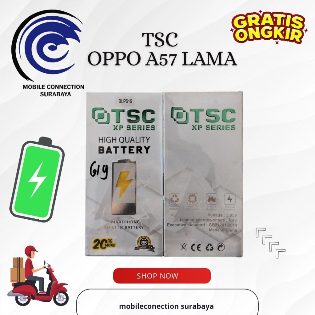 BATERAI OPPO A57 LAMA