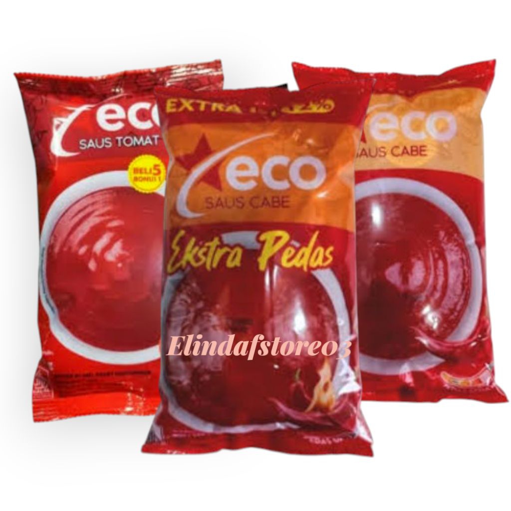 

Saus Sambal Murah/ Saus Cabe/ Saus Tomat Eco 1 Kg Halal