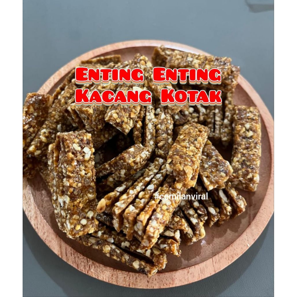 

Cemilan Viral Enting Enting Kotak Kacang Ting Ting Manis Snack Food Makanan