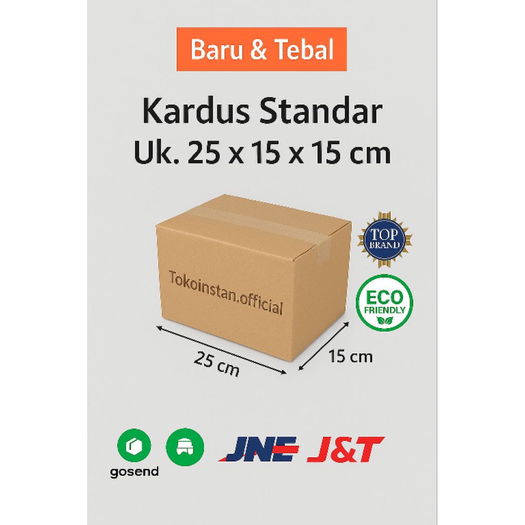 

Kardus Packing / Kardus Pengiriman Ukuran 25x15x15 cm – Tebal & Kokoh