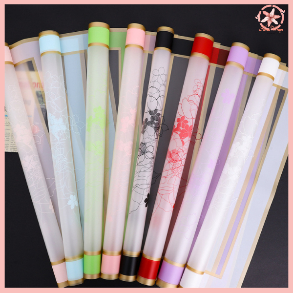 

PACK 20 Kertas Bunga List Gold Flower Wrapping Cellophane Paper Buket Bucket Bunga Florist KB6270