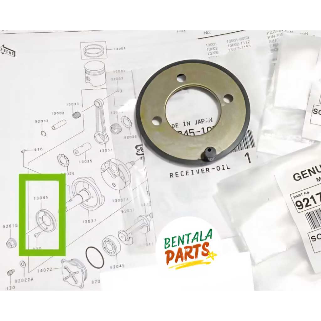 RECEIVER OIL KARET SEAL KRUK AS NINJA R SS RR NINJA KIS ORIGINAL KAWASAKI