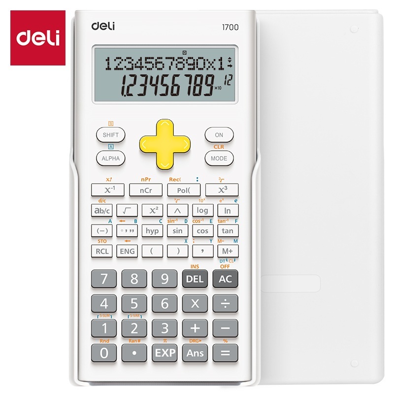 

Deli Calculator Scientific Kalkulator 240 Fungsi Kalkulasi Warna Putih 1700-WH