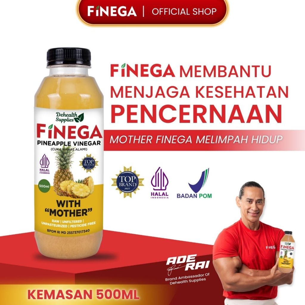 

Dehealth Supplies FINEGA CUKA NANAS 500ml plastik