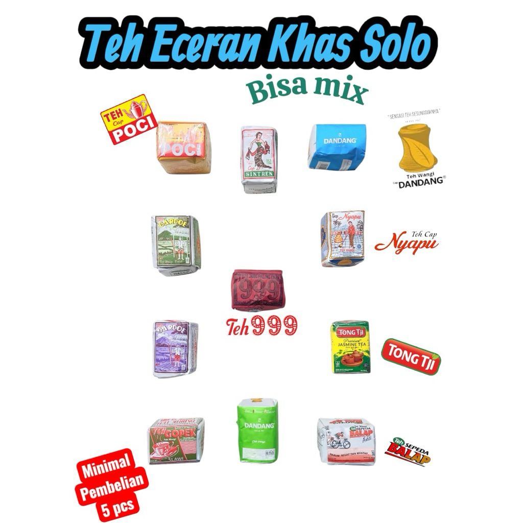 

Teh Khas Solo Wangi ( Sintren,nyapu,gardoe,dandang,gopek,tong tji,balap,999,poci) Best seller