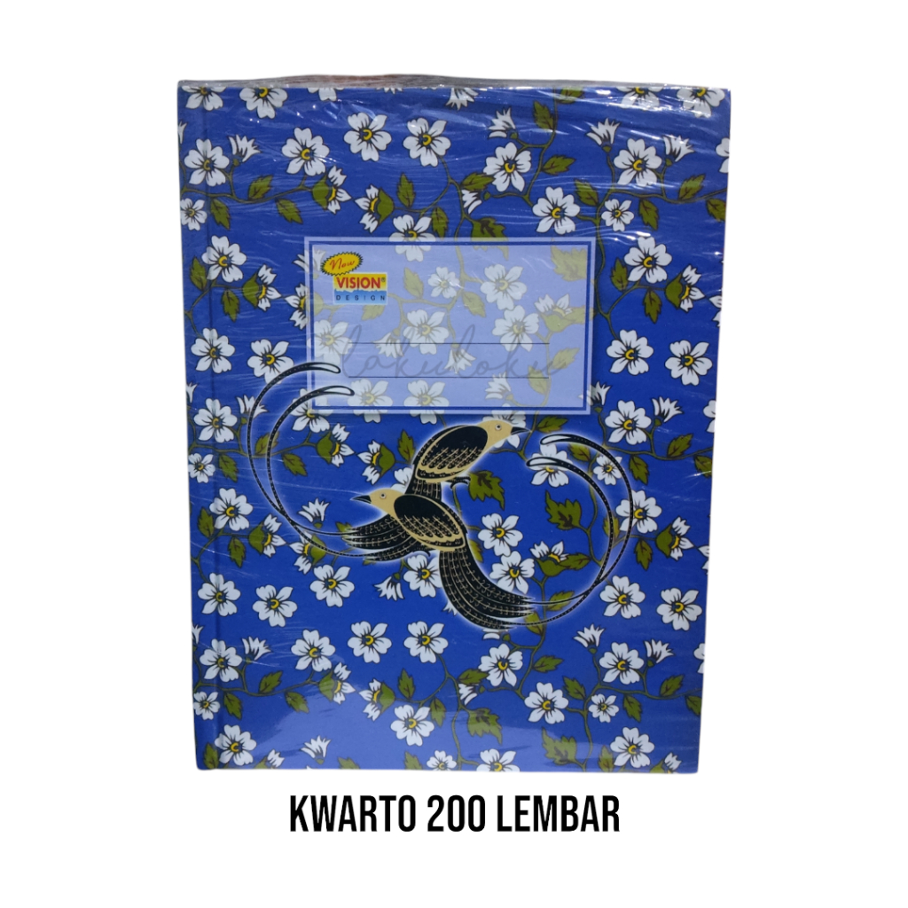 

Buku Tulis Hard Cover Vision Quarto / Kwarto isi 200 lembar
