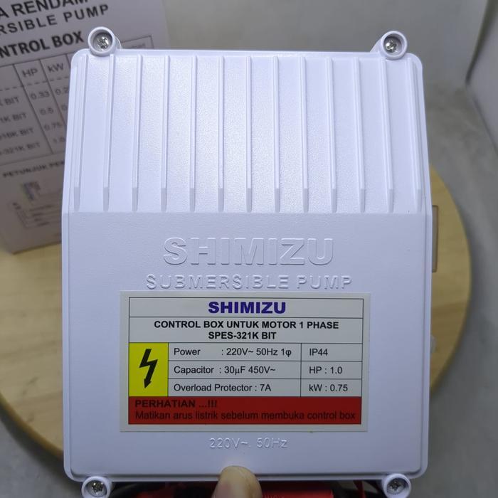 Control Box Shimizu SPES-321K BIT 1hp 220v | submersible kontrol SPES321K 1 hp CONTROL BOX SHIMIZU  