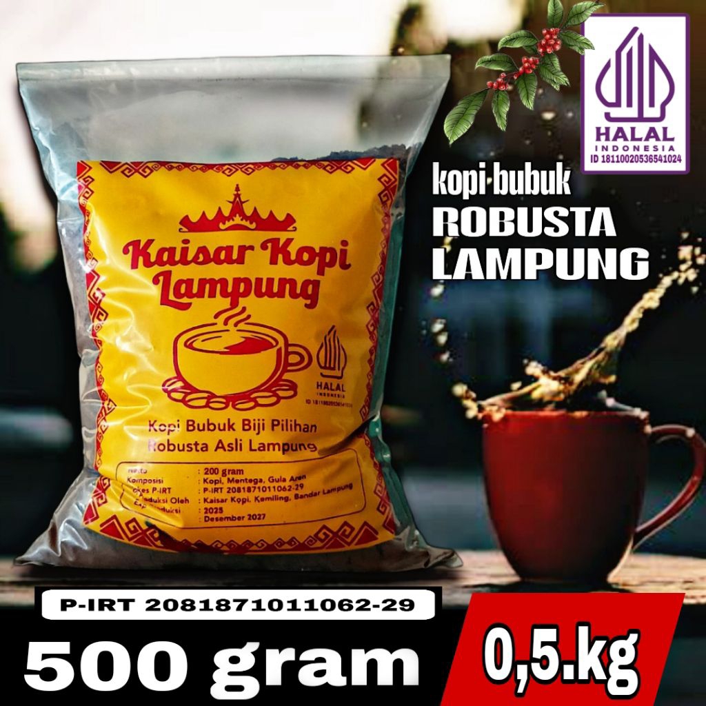 

kopi bubuk Robusta Lampung 500gram