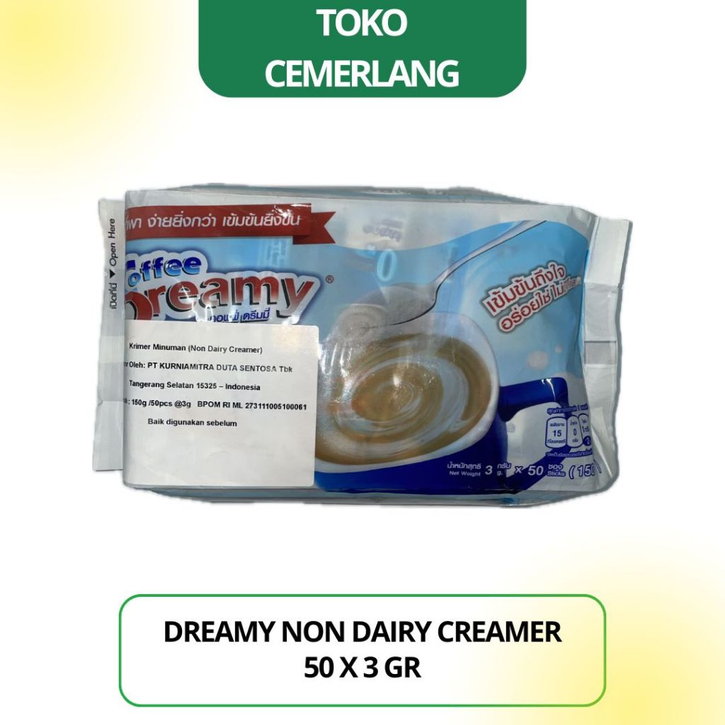 

Dreamy Non Dairy Creamer isi 50 x 3 gr