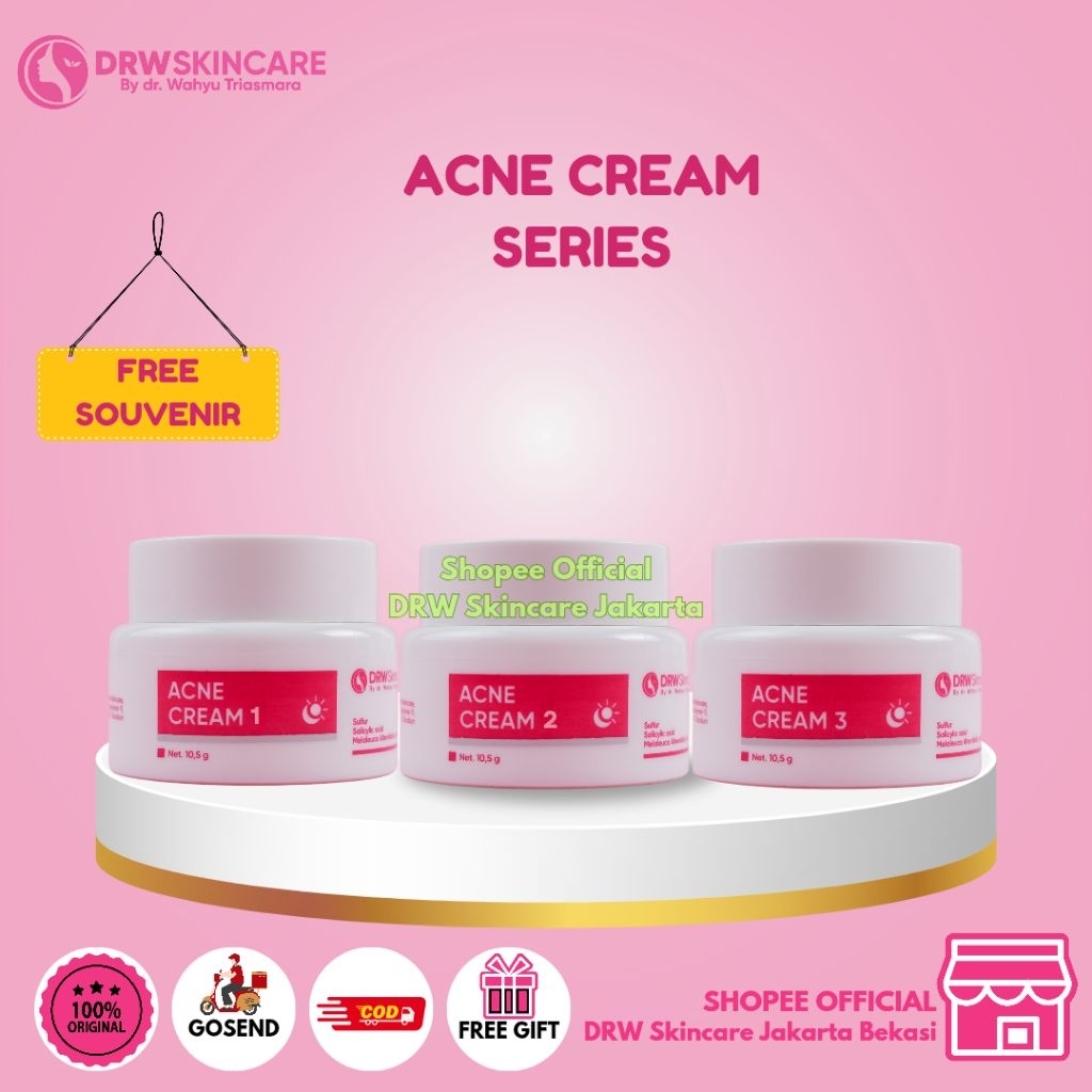DRW SKINCARE ACNE CREAM SERIES/CREAM JERAWAT/CREAM ACNE DRW SKINCARE
