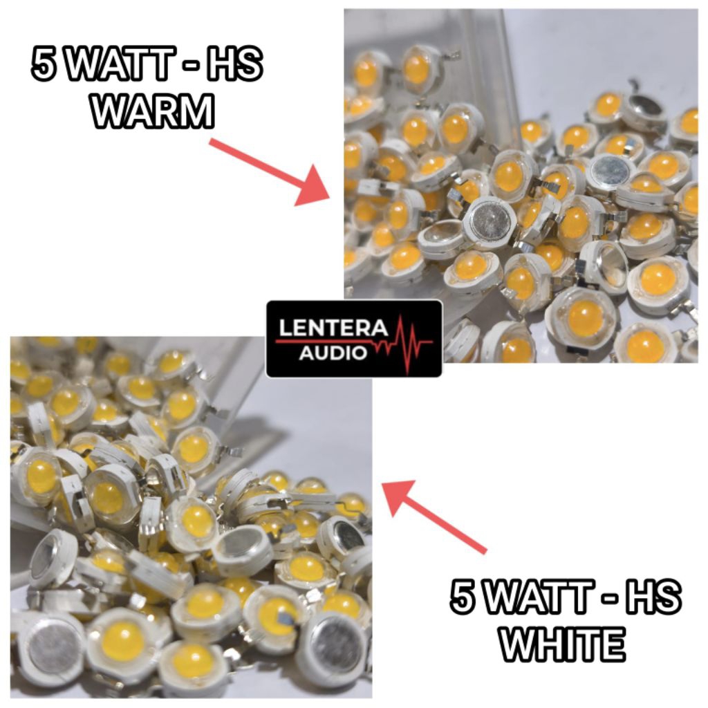HPL LED 5 WATT WARM WHITE 3000 - 4500k TANPA HS