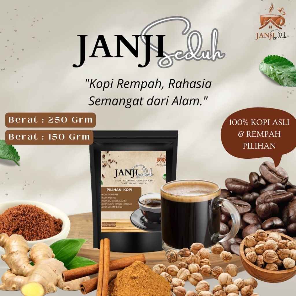 

PROMO kopi Rempah 250gram | Kopi Arab| Kopi Jahe | 100% Biji Kopi Asli + Rempah Pilihan | Tanpa Campuran Bahan Kimia | Sehat & Higienis |