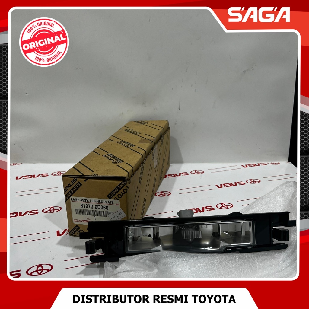 SAGA | Lampu Plat Nomor Belakang Yaris Bakpao 2007-2013 Lampu Nomor BK Yaris Bakpao Original Toyota 
