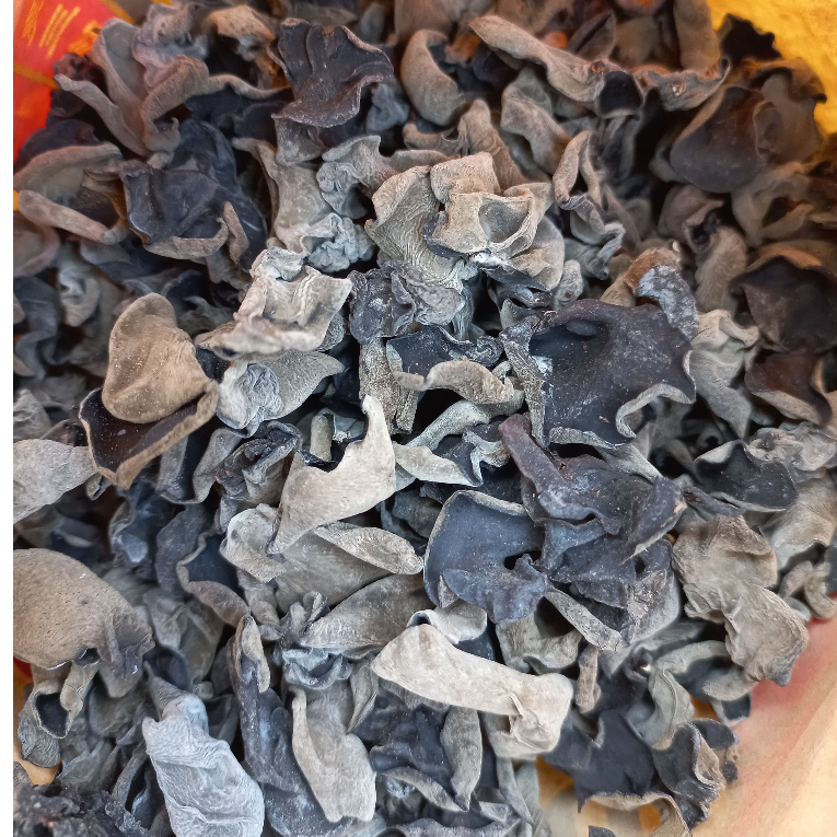 

Jamur kuping Qiu mu er dried black fungus bokji hitam melancarkan pencernaan halal premium