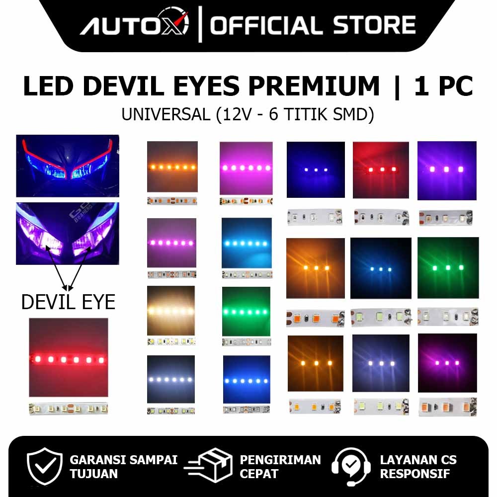 LED Devil Eye Premium Beat & Vario & Mio & XRide & Soul GT & Scoopy & Spacy & Jupiter & Supra X 125 