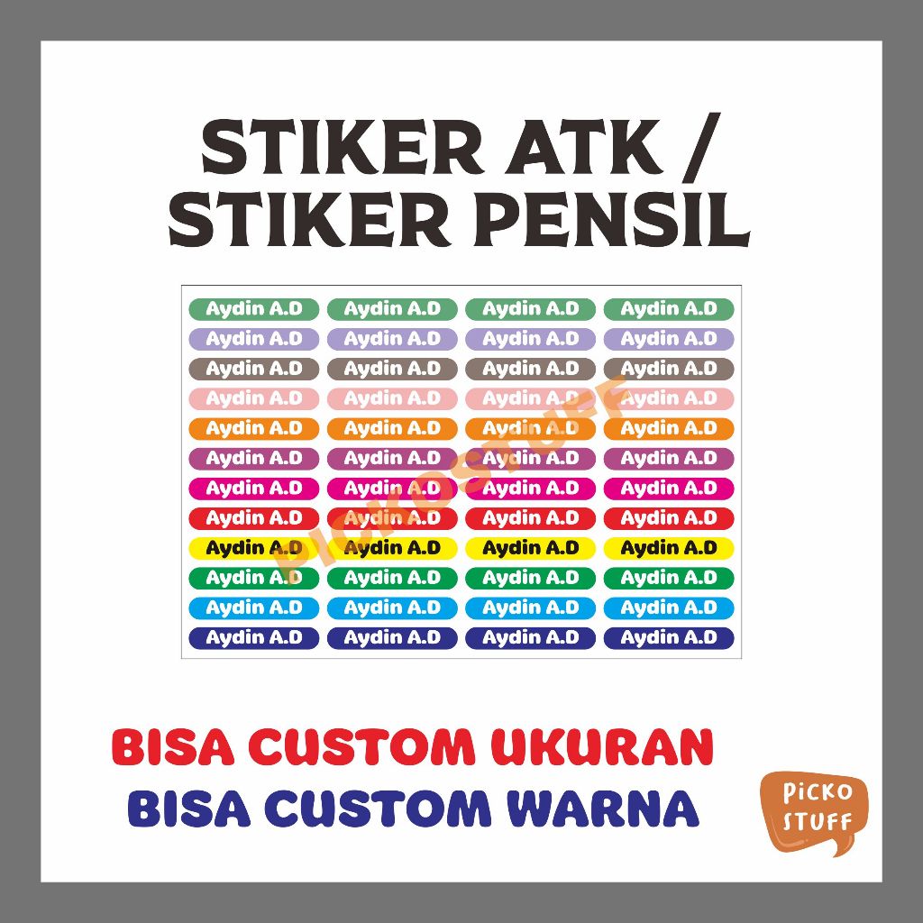 

STIKER ATK / STIKER PENSIL / STIKER NAMA