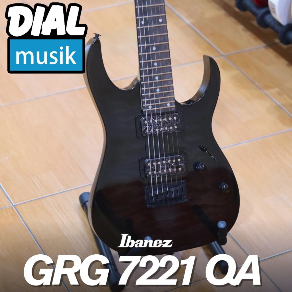 Ibanez GRG-7221-QA 7 String Transparent Black Sunburst - Ibanez GRG7221QA Seven String / GRG 7221 QA