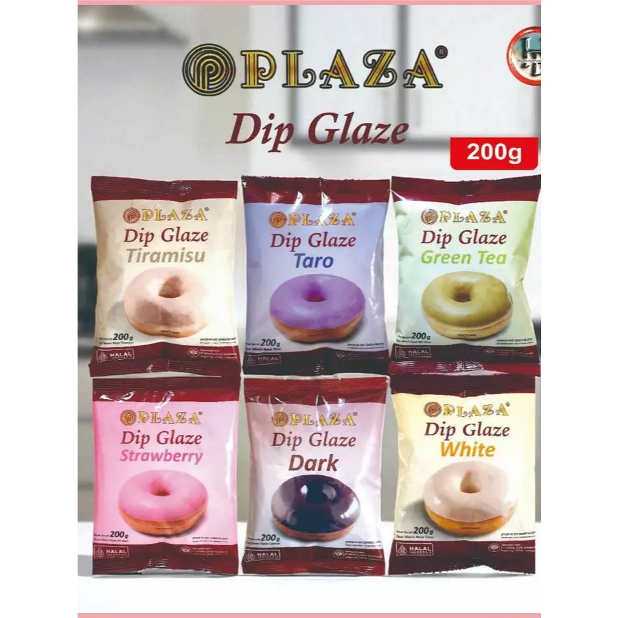 

laza Dip Glaze 200gr / Cokelat Plaza - Baking - Topping - Selai