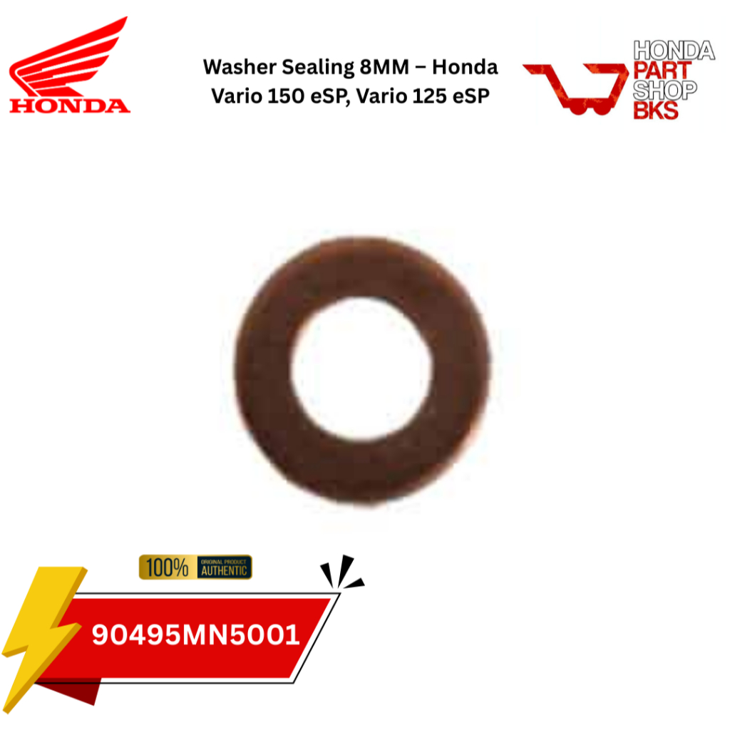 90495MN5001 Washer Sealing 8MM – Honda Vario 150 eSP, Vario 125 eSP