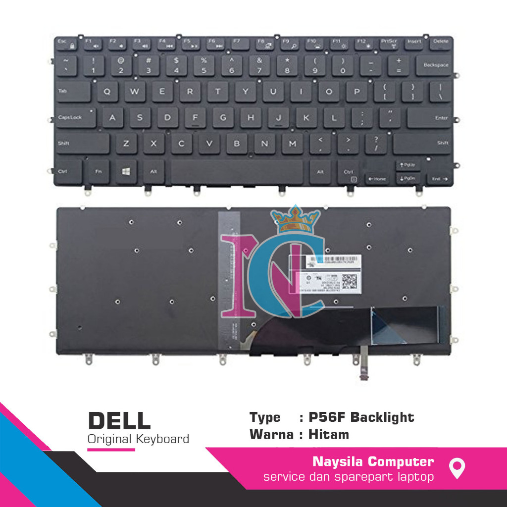 Keyboard Laptop Dell XPS 15-9550 9560 7558 7568 5510 M5510 P56F P55F Backlight