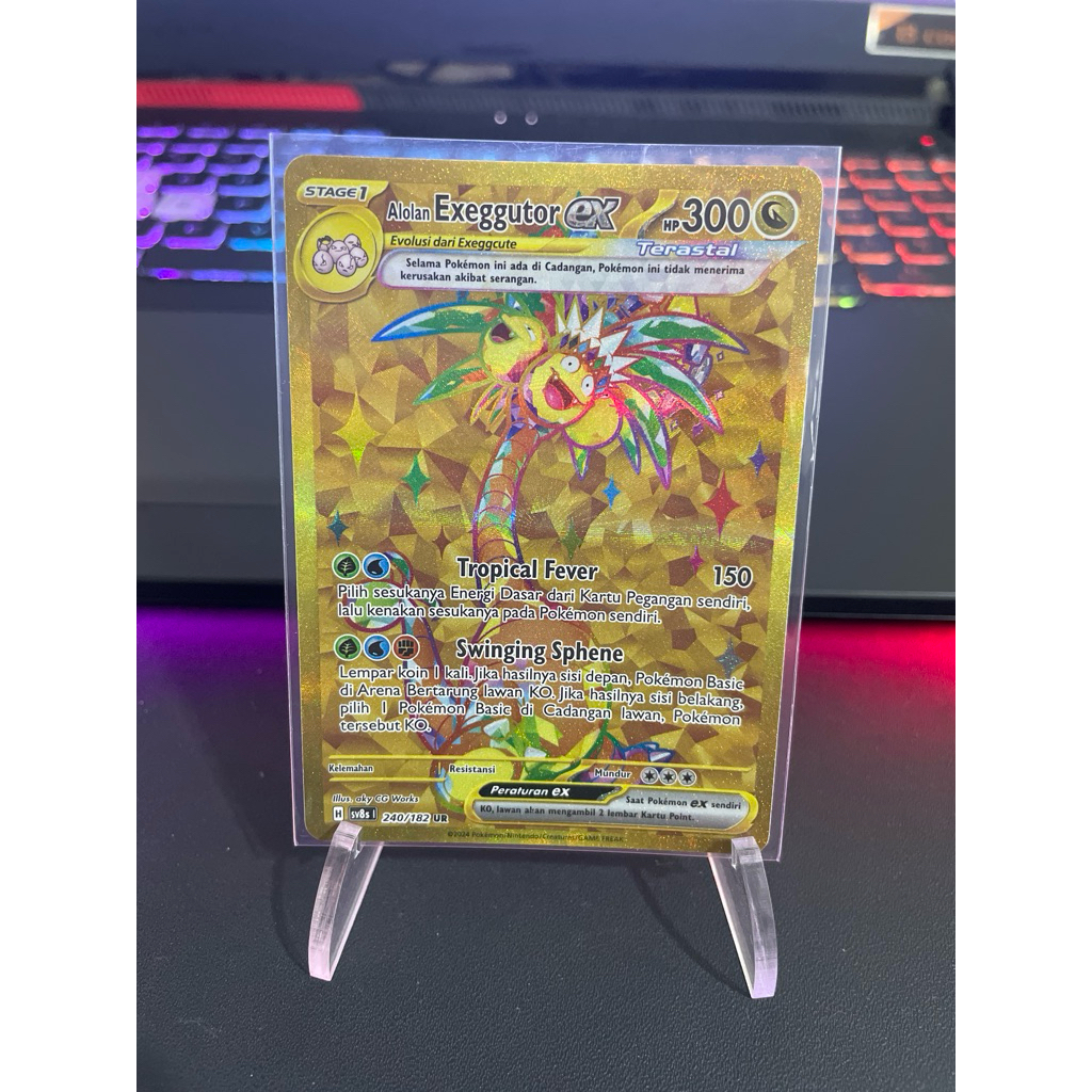 

Pokemon TCG Indonesia sv8s Alolan Exeggutor ex 240/182 UR