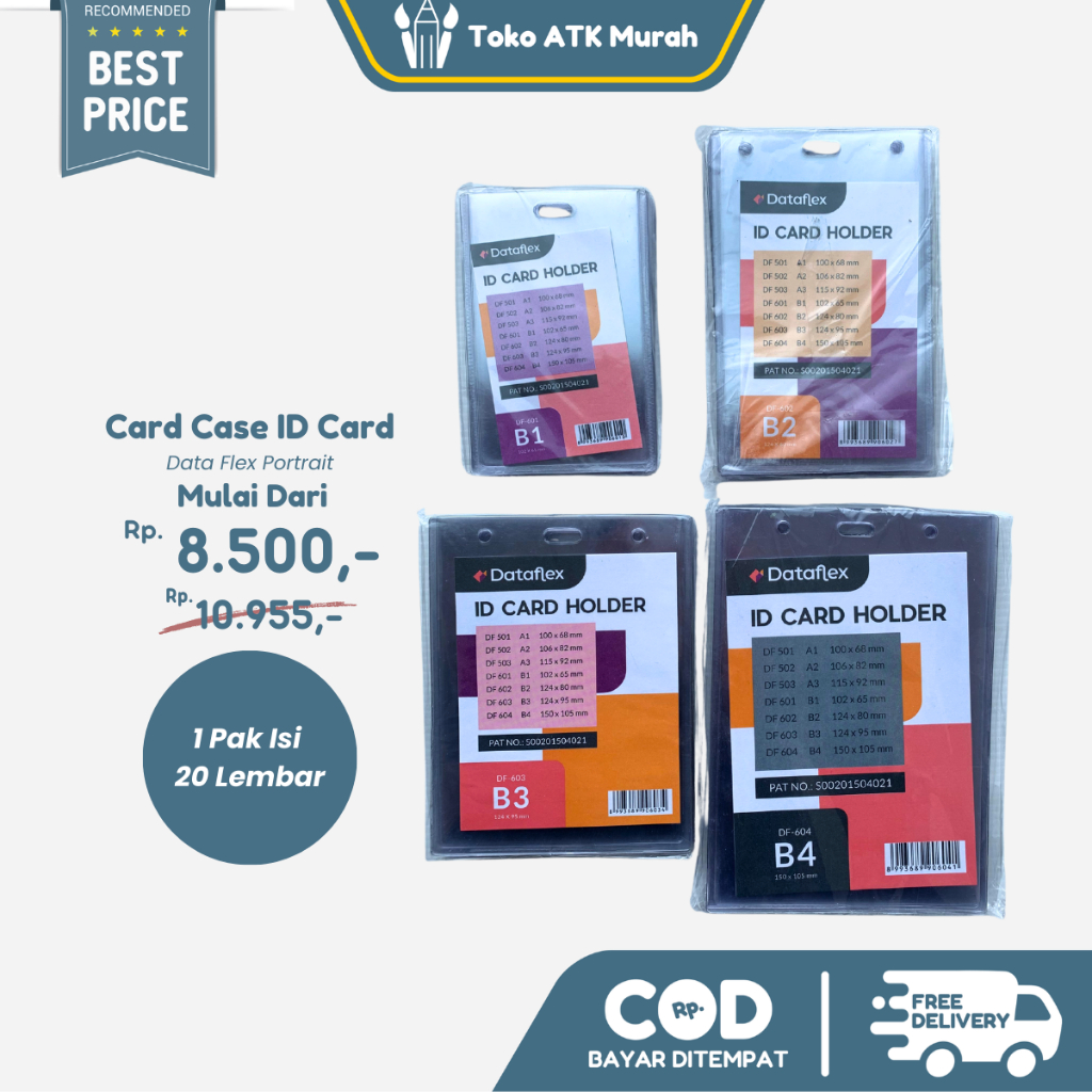 

Plastik Id Card Case B1 - B2 - B3 - B4 / Plastik Name Tage / Plastik Nama Portrait