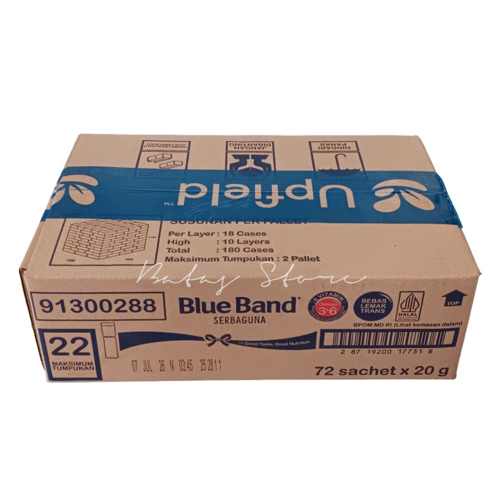 

Blue Band Sachet 20g | 1 Dus isi 72 Sachet