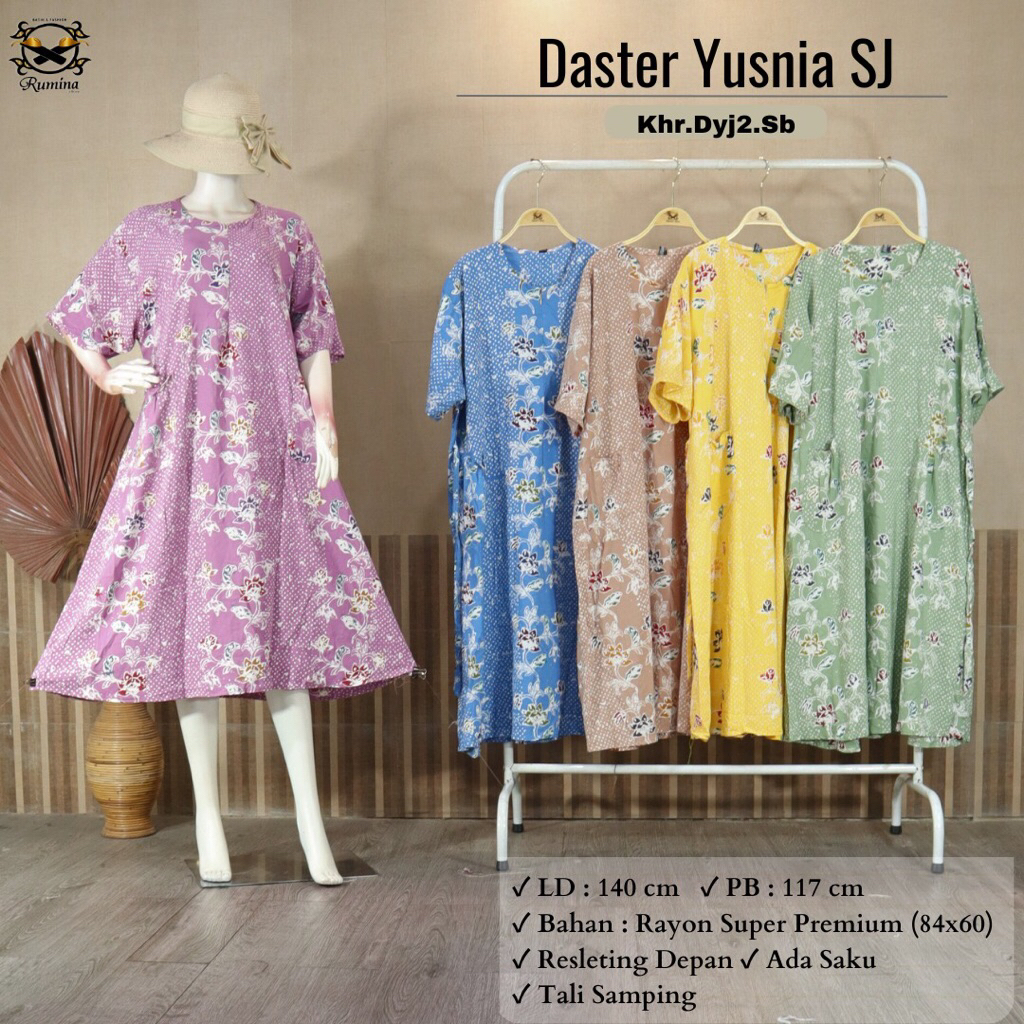 NEW ARRIVAL DASTER YUSNIA SUPER JUMBO PREMIUM BATIK CAP PEKALONGAN BY RUMINA BATIK