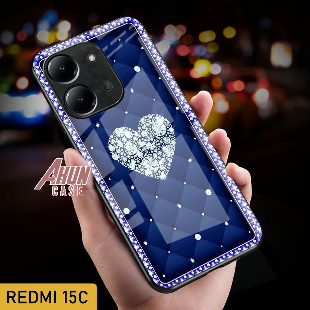 Softcase Glass Kaca Redmi 15C  - Casing Hp Redmi 15C - Case Hp Terbaru - Softcase Redmi 15C  - S271