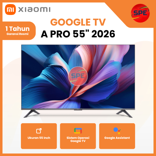 TV XIAOMI A PRO 55 INCH 2026 QLED UHD 4K GARANSI RESMI (MEDAN)