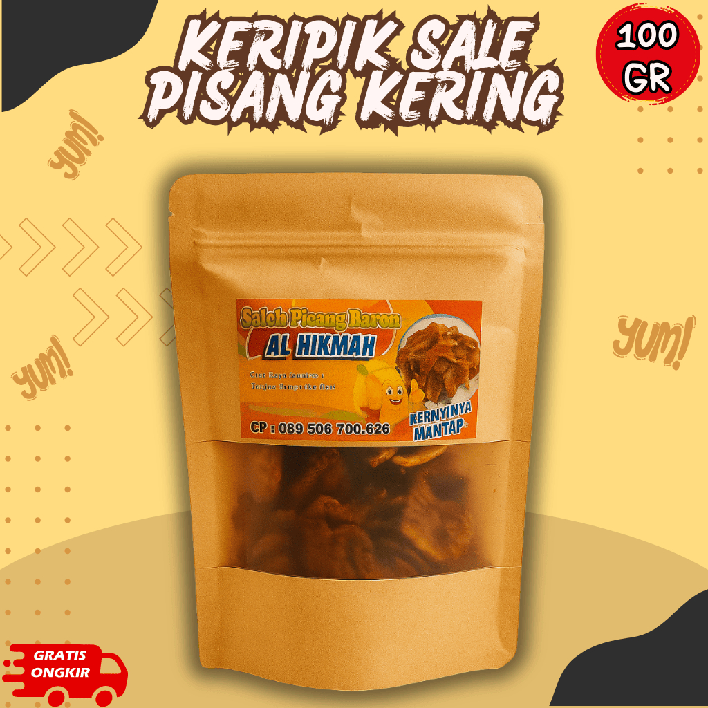 

Sale Pisang Manis Cemilan Buah Kering Khas Cilacap 100 gr