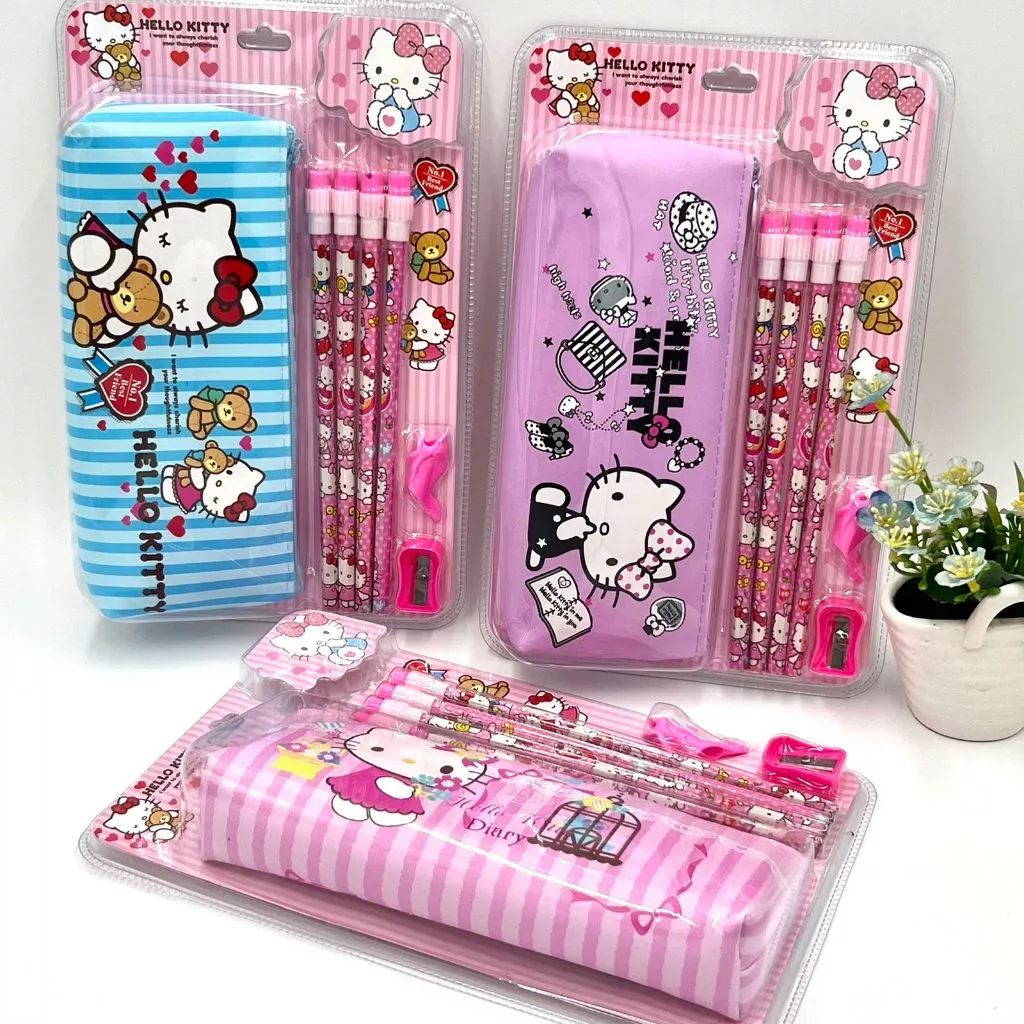 

Set Alat Tulis Sekolah Set Perlengkapan Sekolah Hello Kitty
