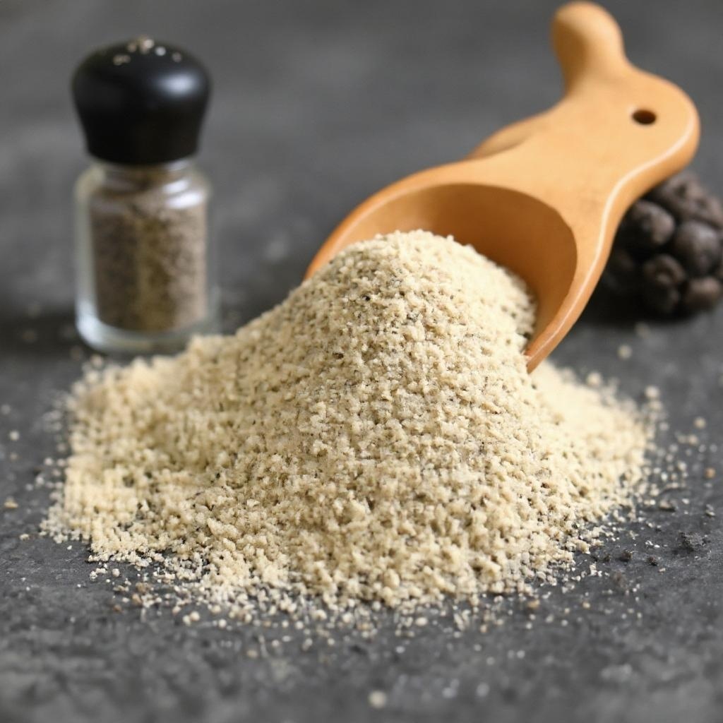 

Bumbu Tabur Serbaguna Murah Halal Rasa Black Pepper / Lada hitam Seasoning 1000 gr / 1 kg