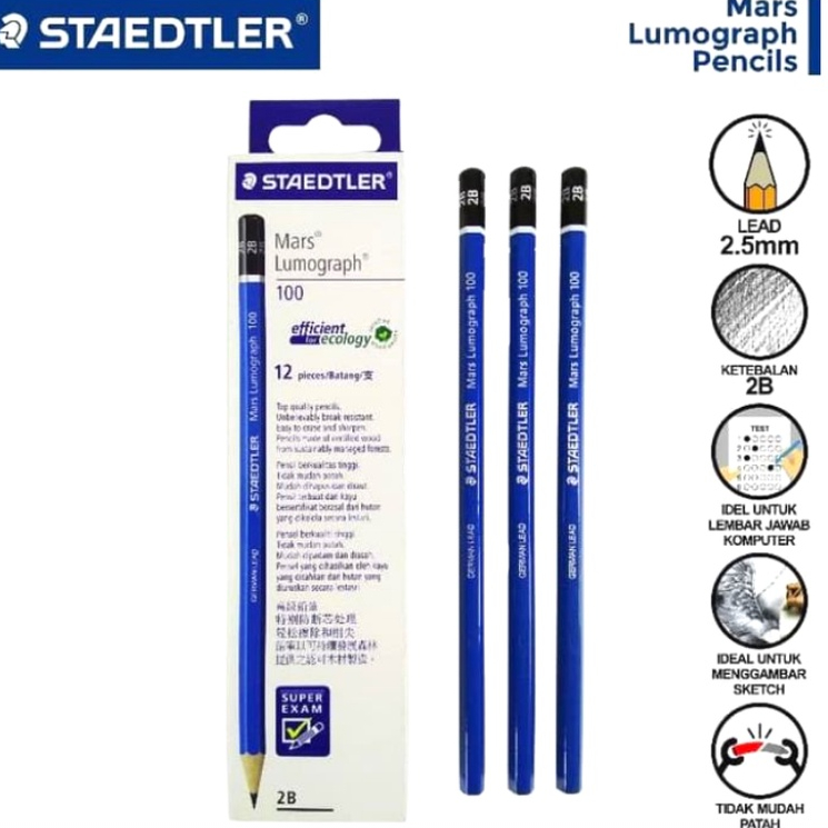 

STAEDTLER Pensil Staedler Original / Alat Tulis / Pensil Komputer / 2B